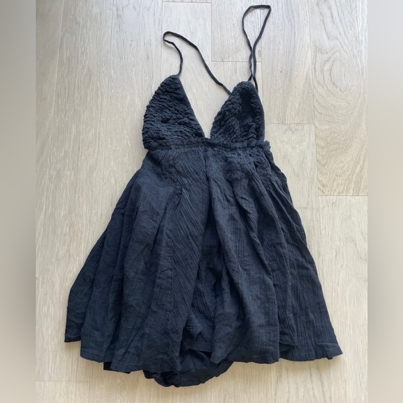 Free People Forever Favorite Mini Dress Size XS Black - Picture 4 of 11